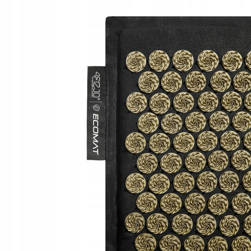 Мат для иглоукалывания  4FIZJO Eco Mat XL Аппликатор Кузнецова Black/Gold - фото №2